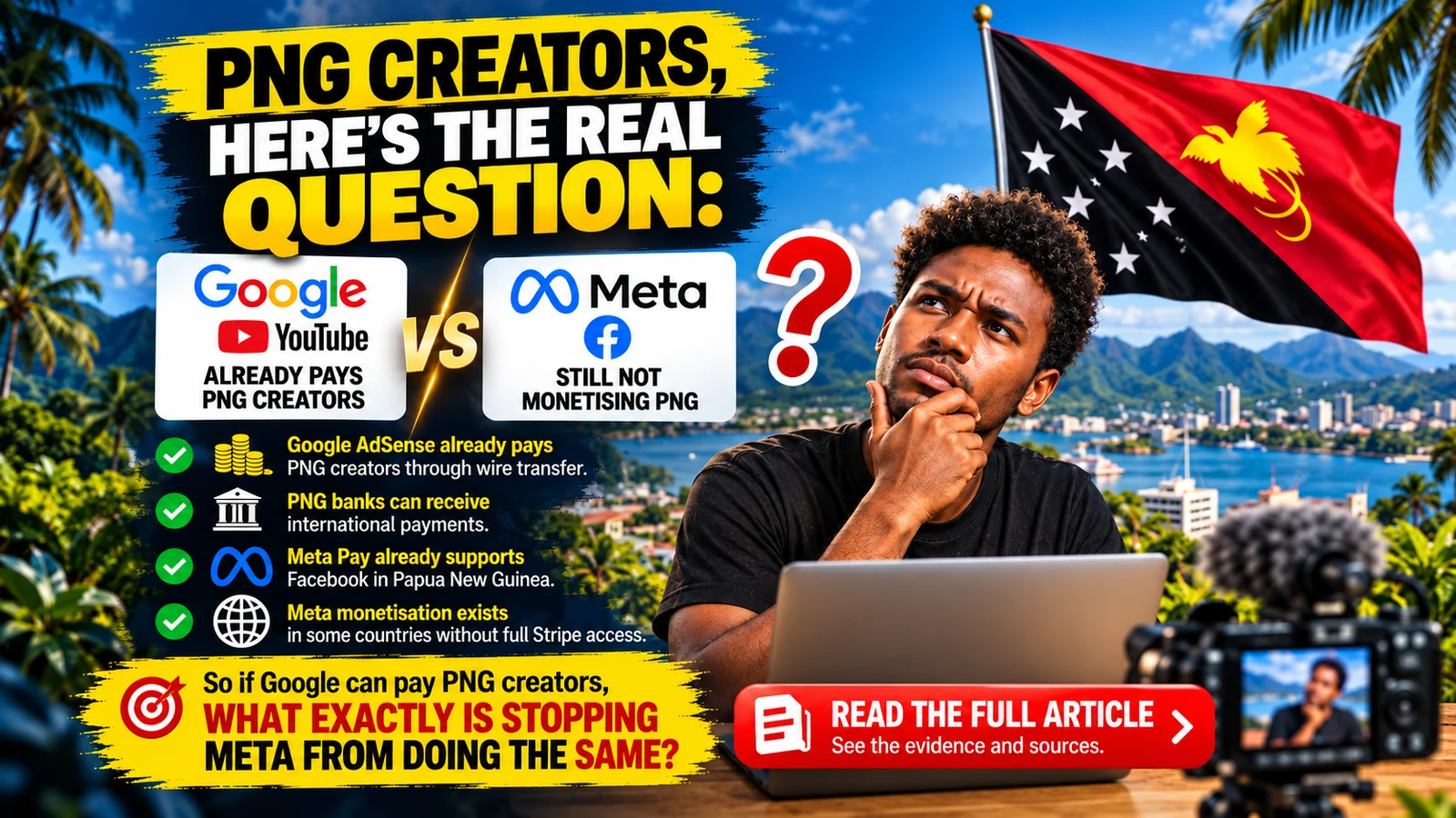 Why Facebook Monetisation Is Still Unavailable in Papua New Guinea article thumbnail