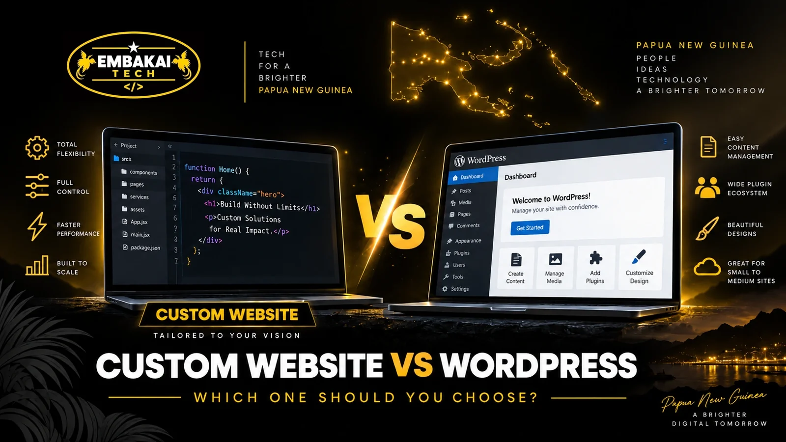 Custom Website vs WordPress Website: Which One Should You Choose? article thumbnail