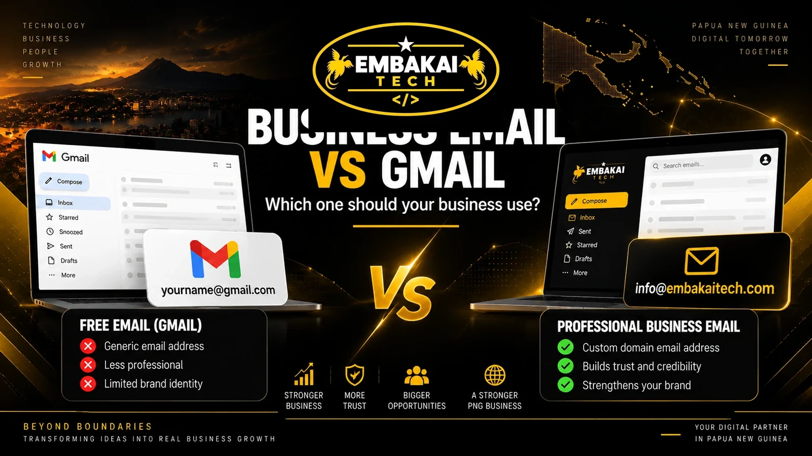 Business Email vs Gmail: Which One Should Your Business Use?