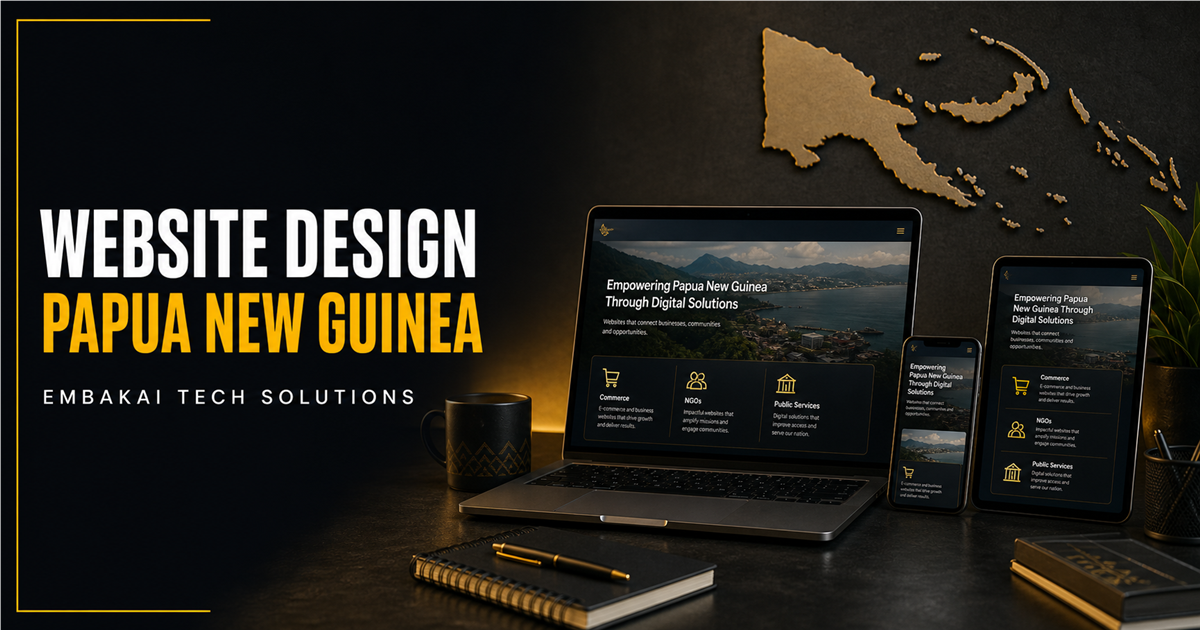 Responsive website design for Papua New Guinea organisations