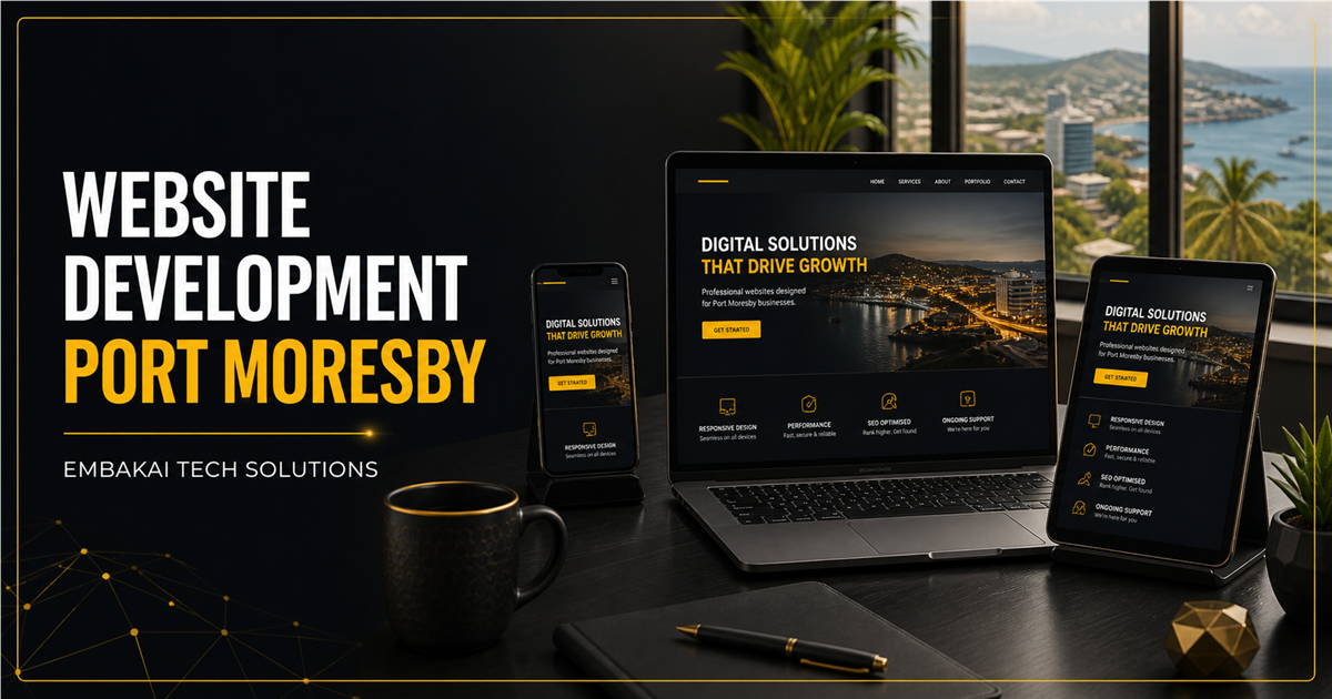 Responsive website development for Port Moresby organisations